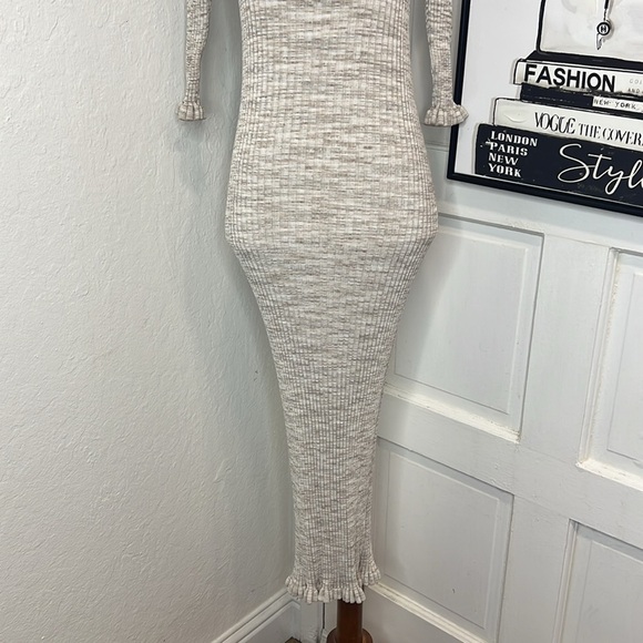 Veronica Beard Richie Ribbed 3 Quarter Sleeve Dress Size S - Picture 6 of 9